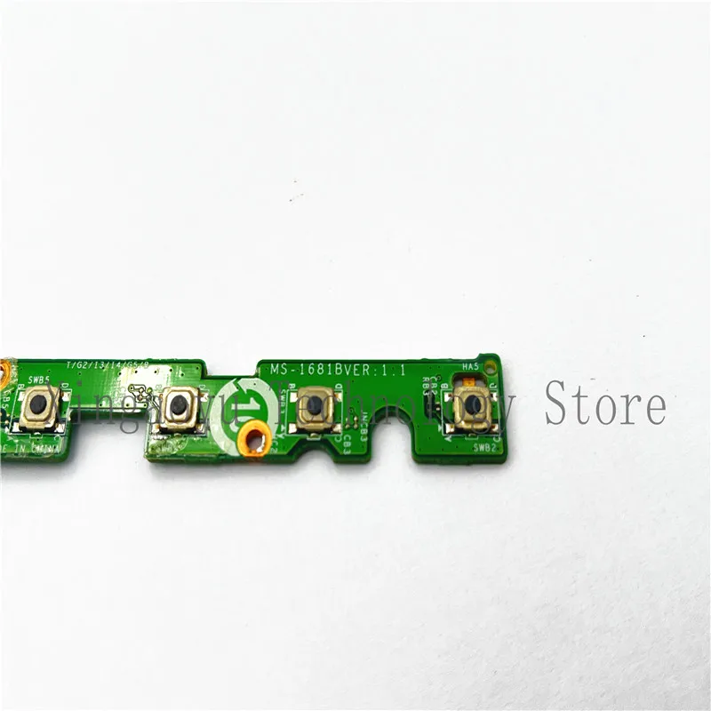 Original MS-16P1A MS-16P1 FOR MSI GE73 GE73VR POWER BUTTON BOARD W CABLE 100% Test Ok