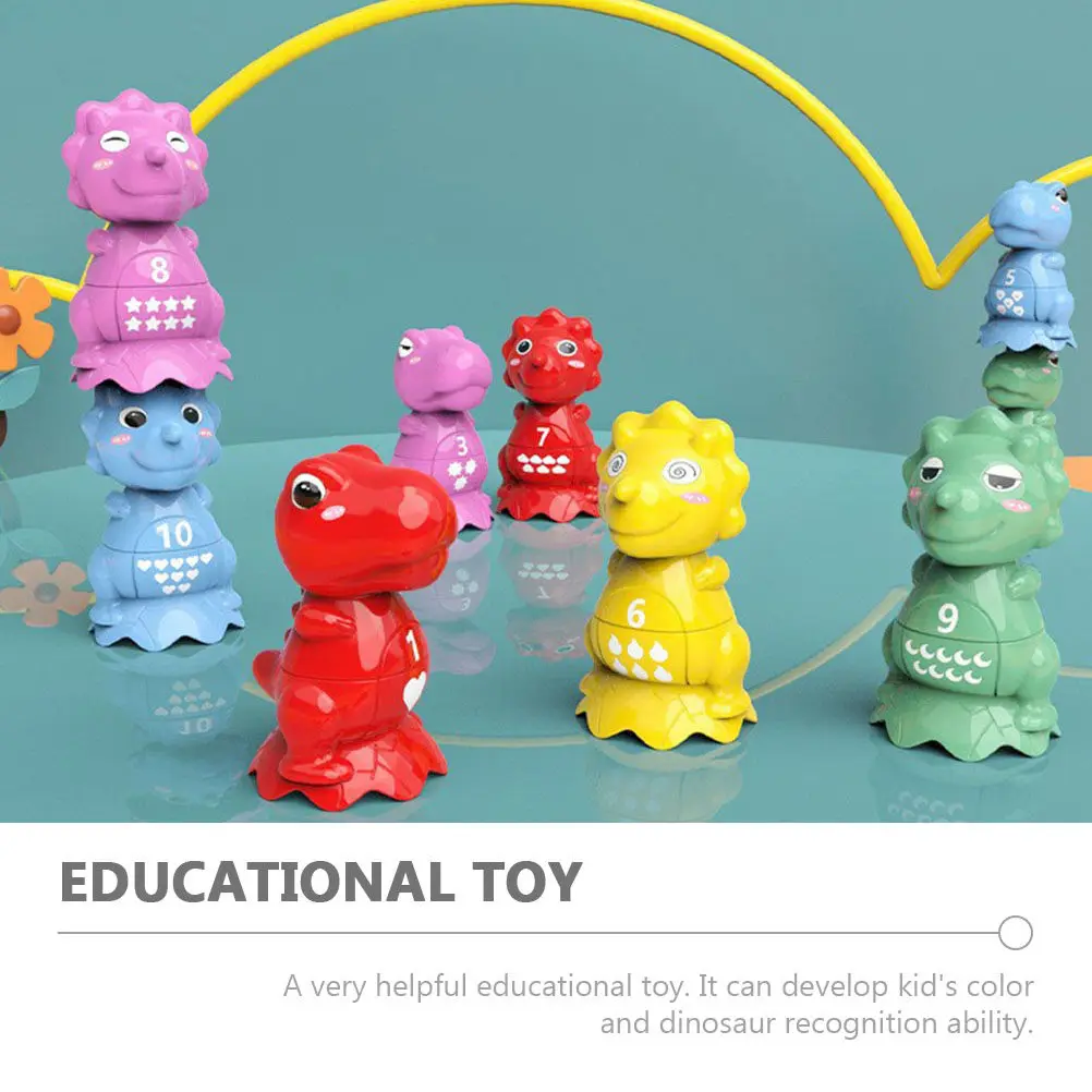 10Pcs Dinosaur Match Colorful Learning Package Enhance Memory Concentration Early Education Kids Household Dinosaur Toy