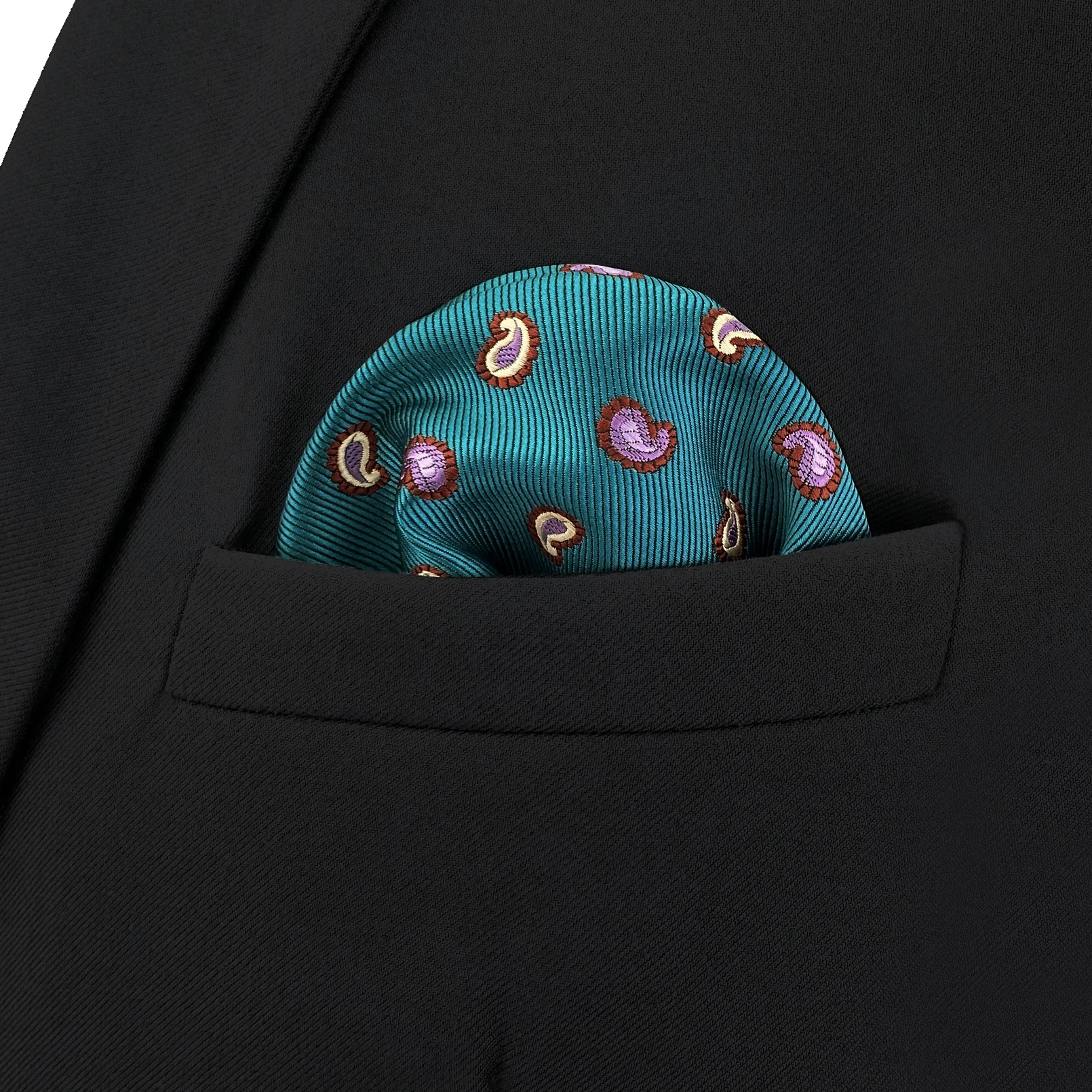 New Colorful Mens Pocket Square Multicolor Dot Paisley Classic Wedding Silk Handkerchief Business Jacquard Hanky