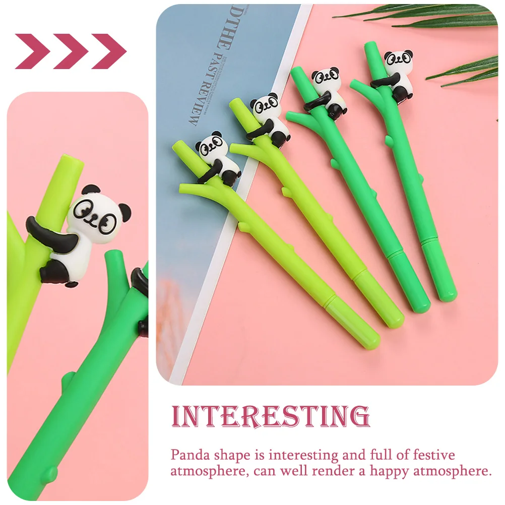 

10 Pcs Gel Pen Office Writing Cute Cartoon Pens Panda for Plastic Ballpoint Kawaii Fun