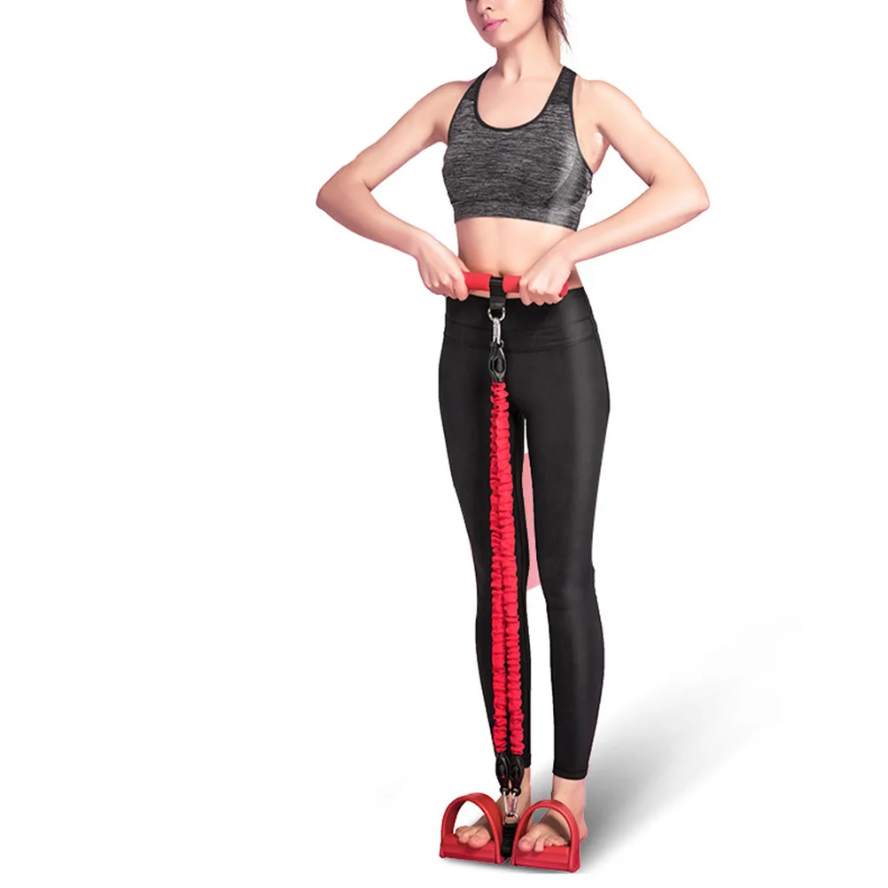 

Non-Slip Handle Sit-Up Pulling Rope Durable Resistance Band Home Fitness Training Elastic Stretch Band For Yoga Work