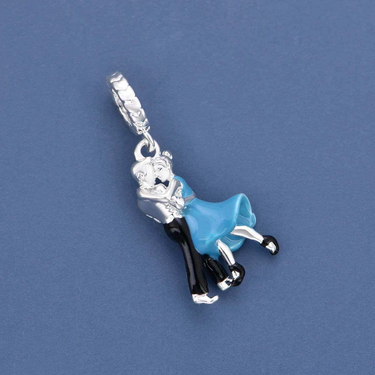 2026 original design couple bead pendant, DIY bracelet jewelry Valentine's Day gift, environmentally friendly copper material