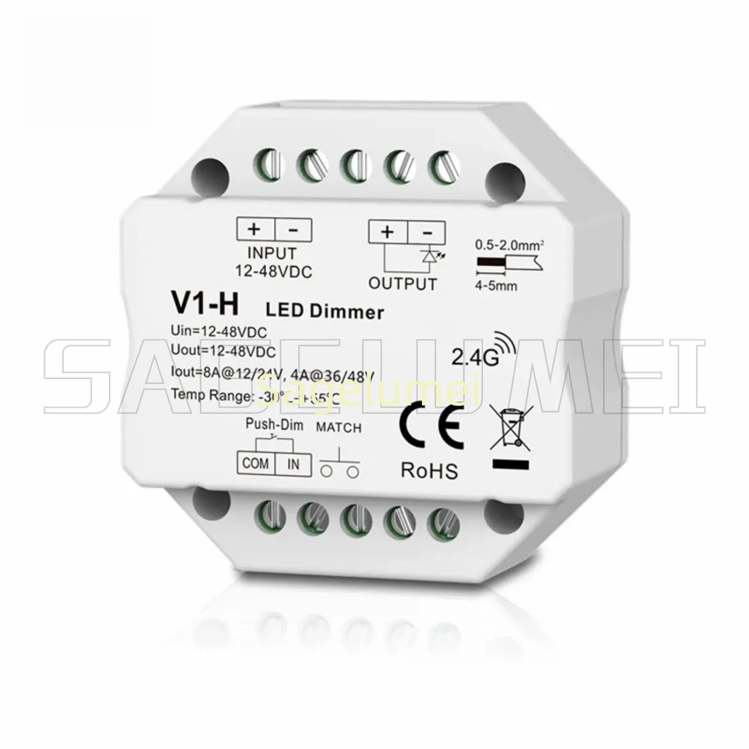 DC12-48V 24V 36V 96W/192W/144W/192W V1-H R11 Single Color LED Dimmer Step-less dimming /Push Dim Controller For LED strip Light