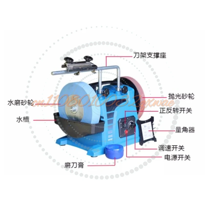 Multifunctional Water-Cooled Knife Sharpener Small Electric Knife Sharpener Low-Speed Water Grinder Polishing Machine