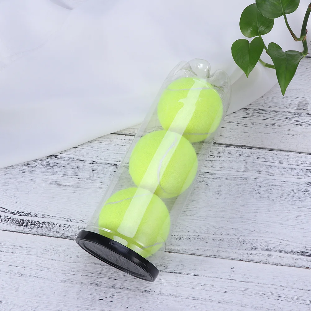 

3 шт. бутылка для хранения пластиковый износостойкий прозрачный держатель для тенниса портативный спортивный контейнер для мячей с крышкой теннис