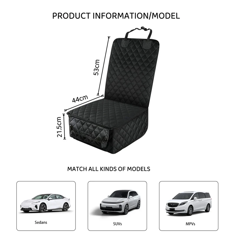 Car Dog Seats Cover For Passenger Seats Waterproof Auto Pet Seats Protector Mat Nonslip Universal Carrier For Outing Dogs