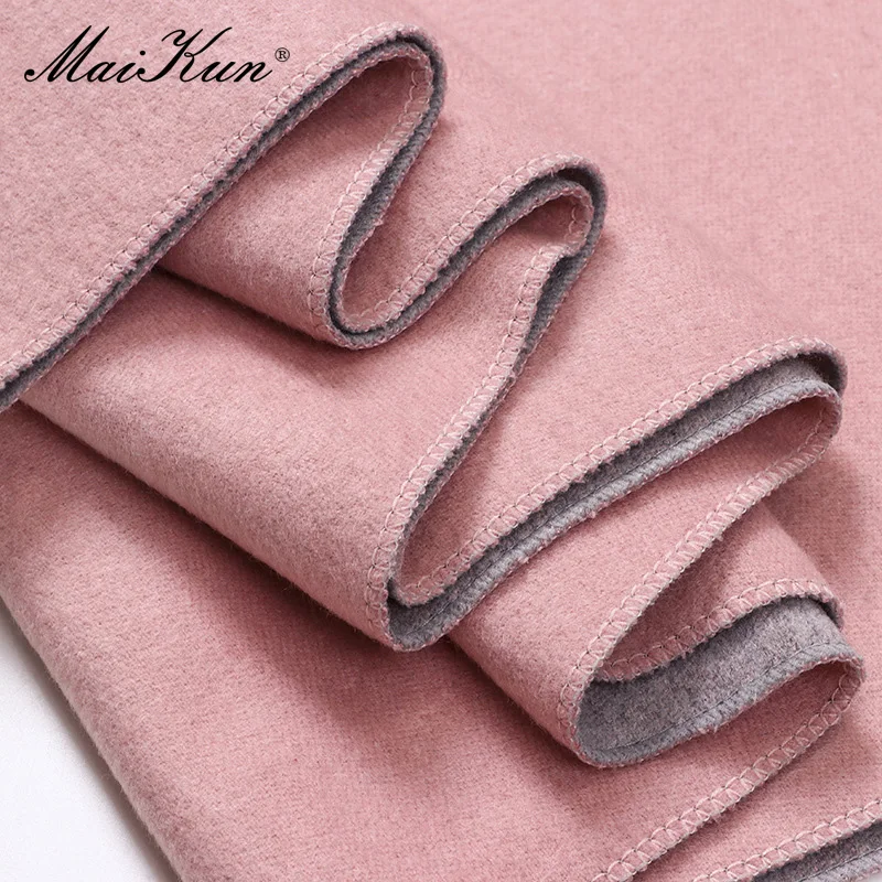 Maikun 2022 New Double-Sided Scarf Women\'s Autumn And Winter Thickened Warm Shawl Imitation Cashmere Scarf For Men