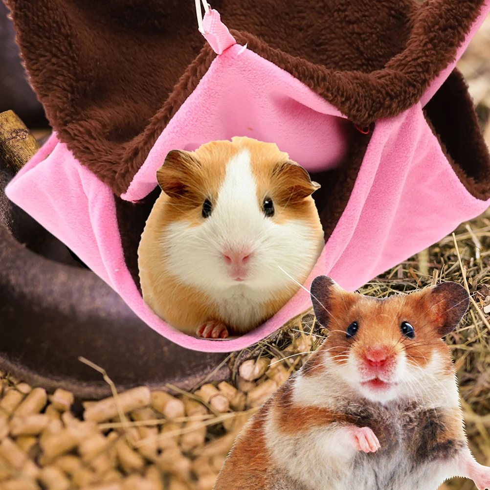 

Cotton Hiding Place Guinea Pig Hanging Bed Small Animals Warm Chinchilla Hammock Pet Cage Decorative Hamster Bed Comfortable