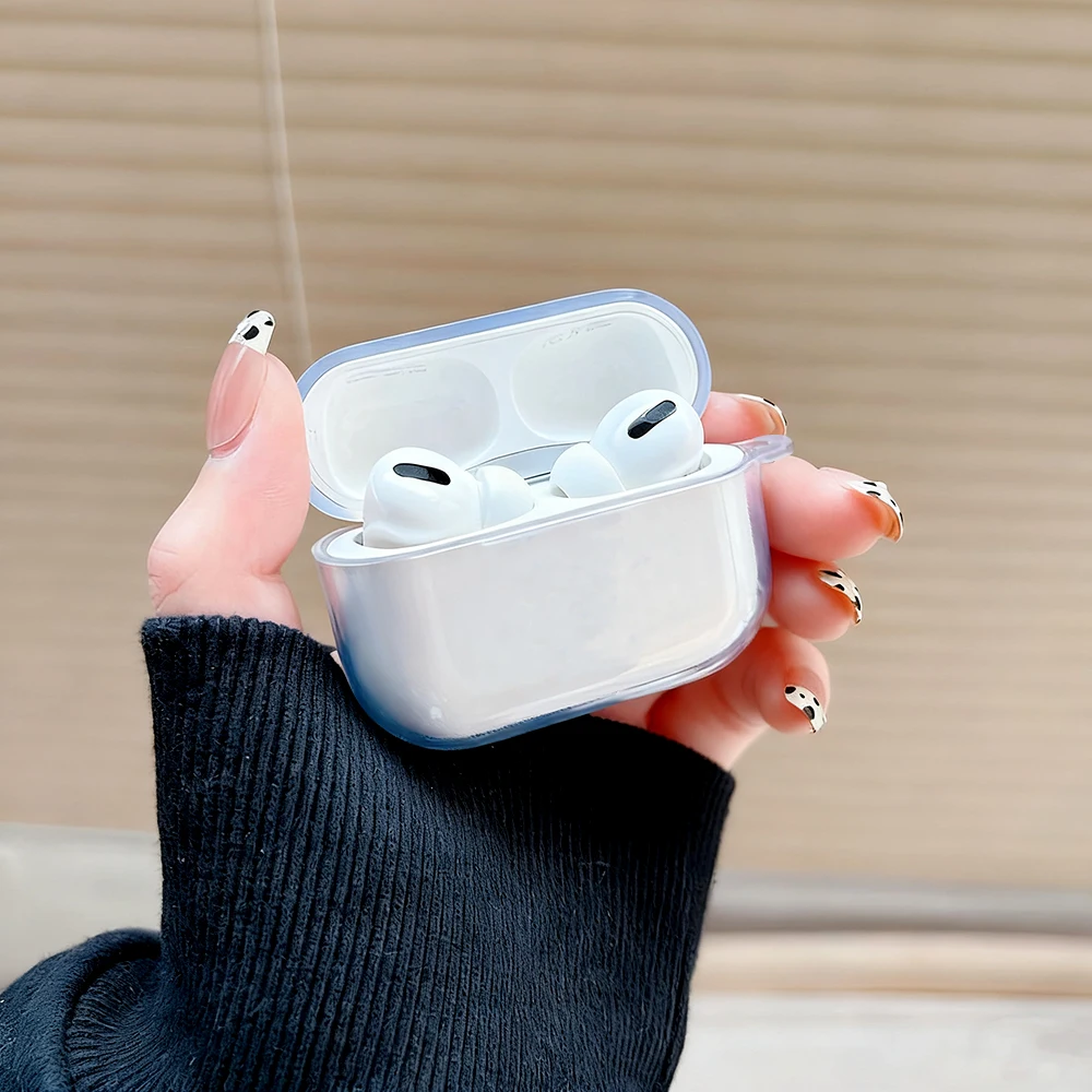 Klare, weiche TPU-Kopfhörerhülle für Airpods Pro 3 Pro 2 Pro, stoßfest für Airpods 4 3 2 1, Bluetooth Wireless Kopfhörerhülle, einfarbig – Detail 10