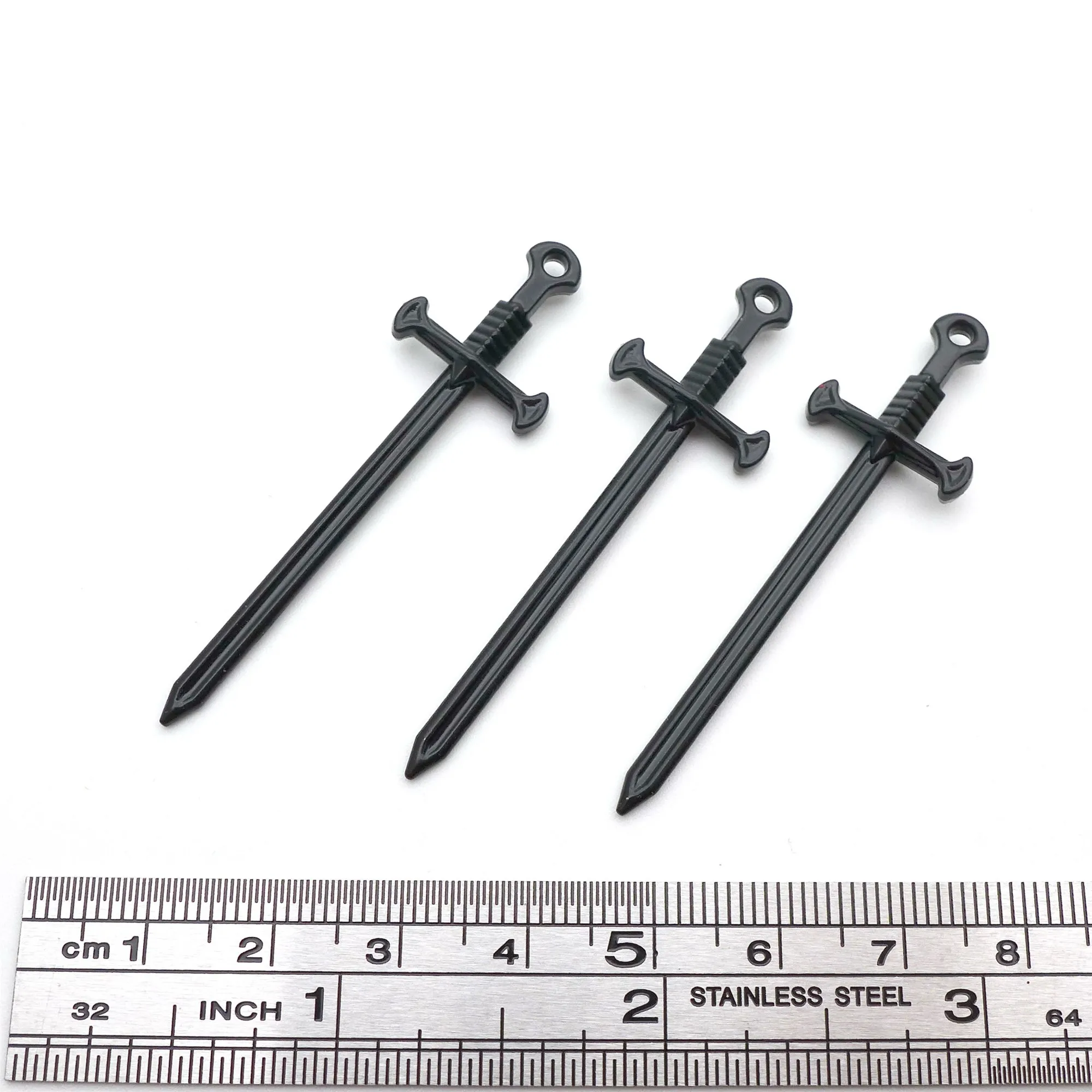 40pcs 54*16MM Zinc Alloy Black Sword Sabre Tibetan Charms Pendants Jewelry Earrings Women Necklace DIY Crafts Free Shipping