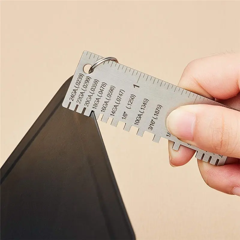NEW HOT In Stock-Metal Gauge Thickness Gauge 3 Pack Stainless Steel Wire Gauge Size Inspection Tool Welding Tool Accessories