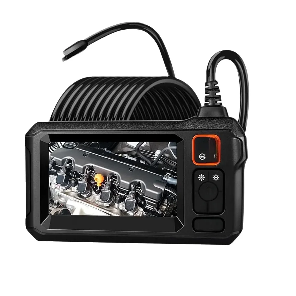 

Промышленная эндоскопическая камера, 4,3-дюймовый IPS-экран, 8 мм HD1080P, IP67, водонепроницаемый светодиодный светильник, инспекционный бороскоп для ремонта труб автомобиля