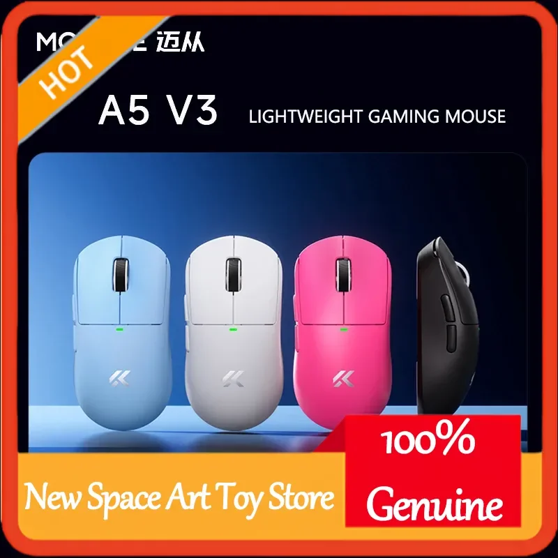 

Беспроводная игровая мышь Mchose A5 V3, трехрежимная Bluetooth 3395, маленькая и удобная для киберспорта, подарок для пары для компьютерного офиса