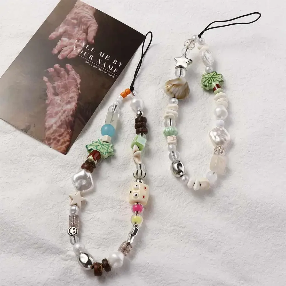 Acrylic Beaded Smartphone Lanyard Anti-Lost Coconut Phone Chain Phone Accessories