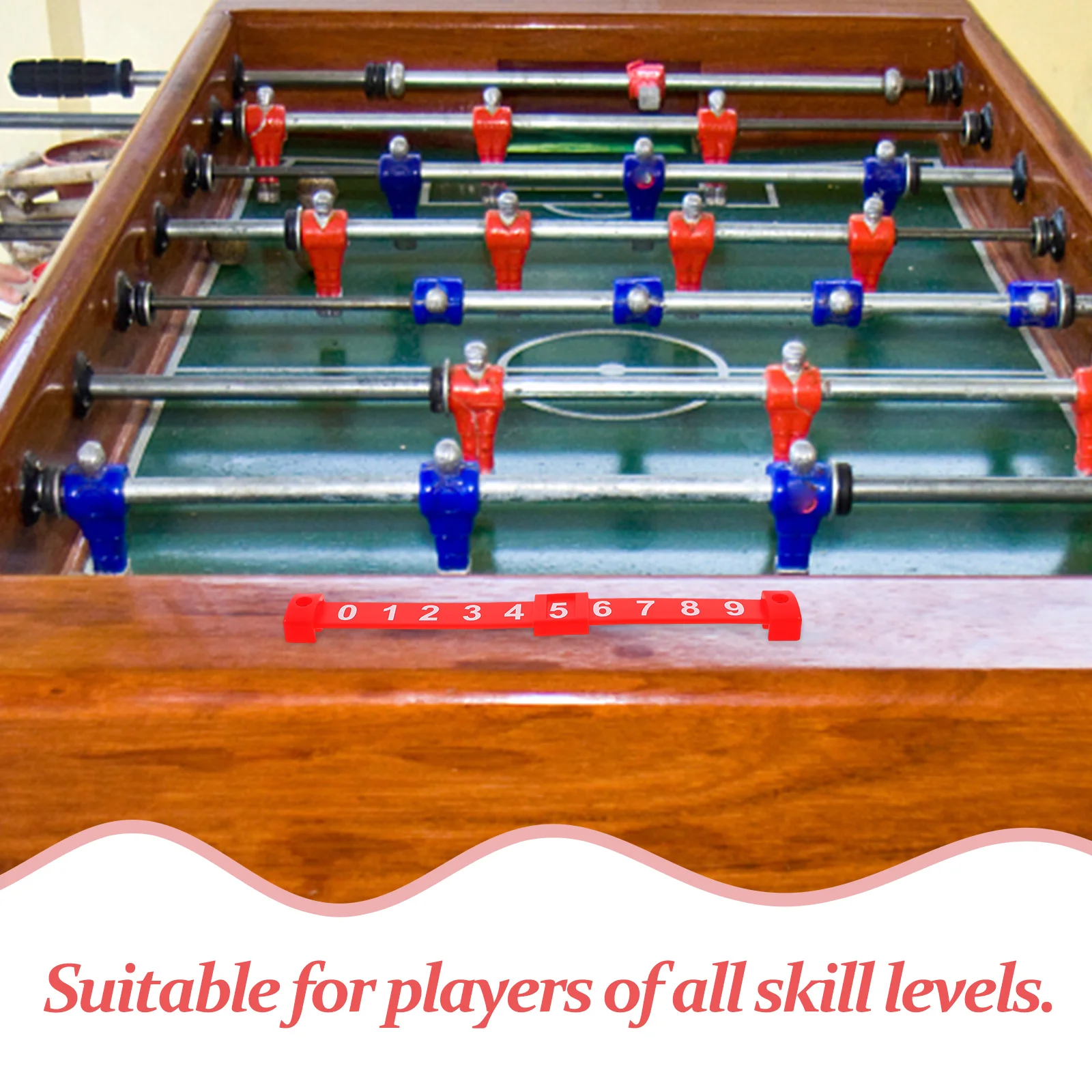 

2pcs Mini Table Soccer Scoreboard Scorer Foosball Counter Plastic Game Accessory Kids Table Football Supply
