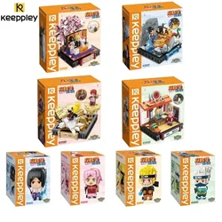 Keeppley Naruto Series Naruto Sasuke Kakashi Chunye Sakura Assembly Building Block Classic Anime Peripheral Toys Birthday Gifts