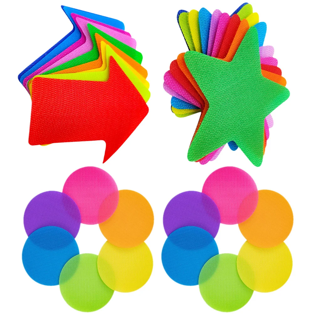 

30Pcs Carpet Markers Nylon Wear-Resistant Carpet Stickers Colorful Spots for Classroom Yoga Fitness Kids