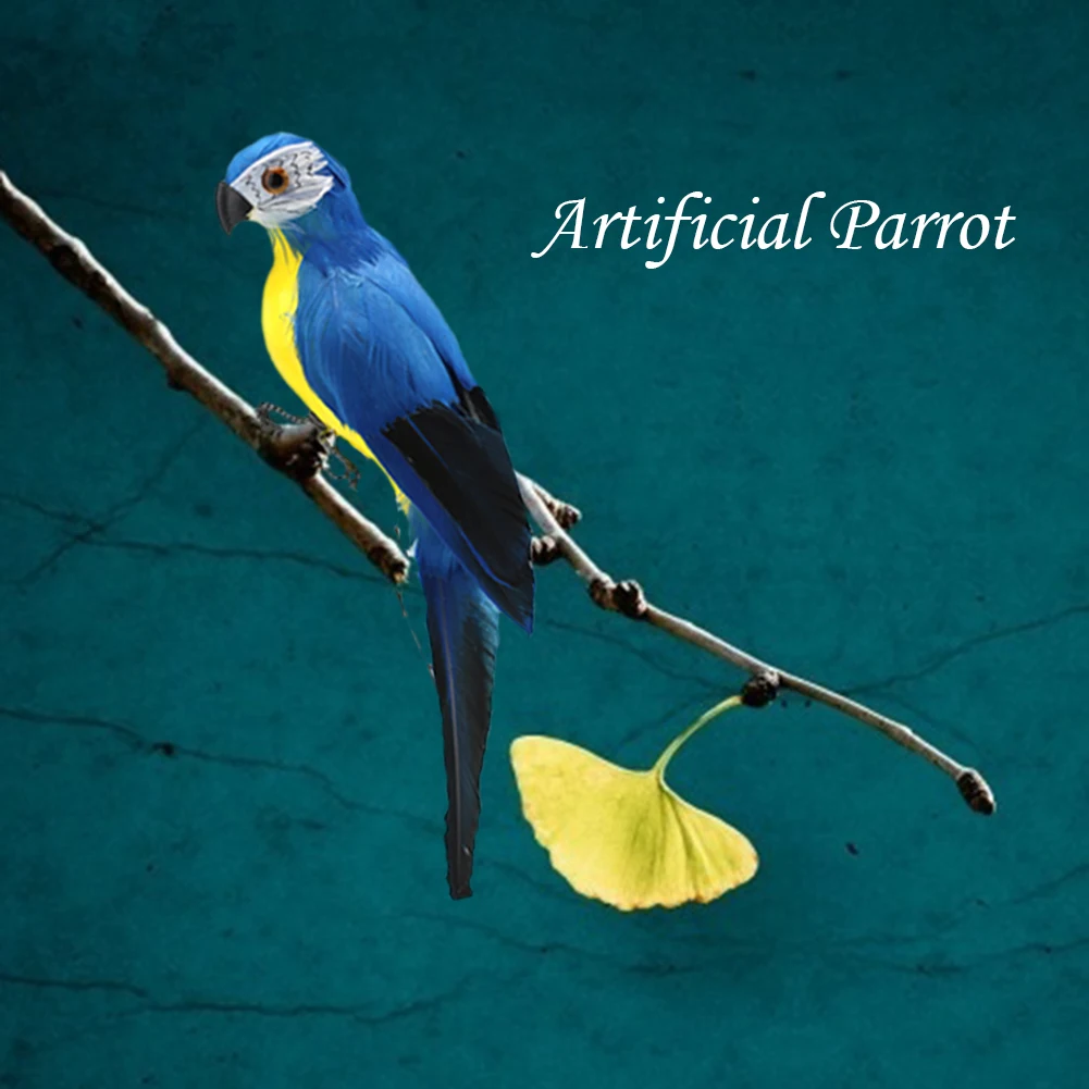 Creative Foam Feather Artificial Parrot Artificial Simulation Foam Bird Fake Animal Bird Garden Bird Prop Decor Home Ornament