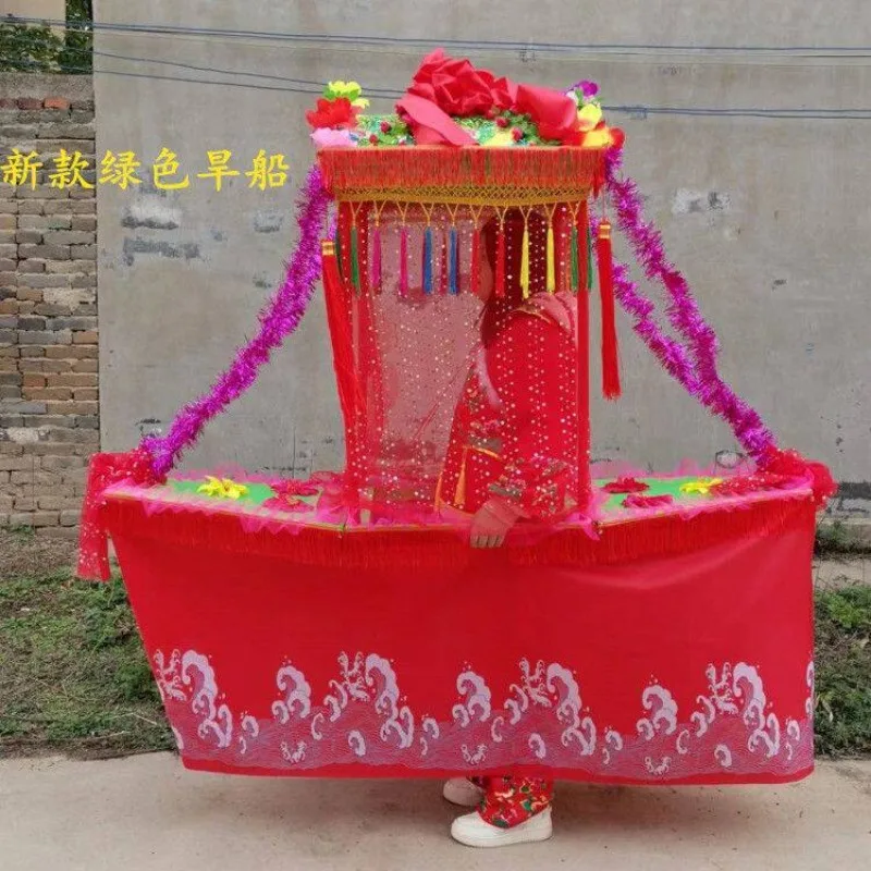 

Dry boat props, colored boats, flower boats, lotus boats, sedan cars, donkeys, yangko costumes
