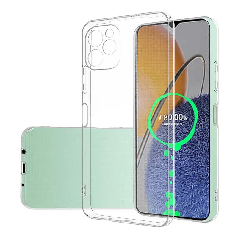 Simple Slim Soft TPU Clear Transparent Phone Case On For Huawei Nova Y61 NovaY61 Cover Fundas