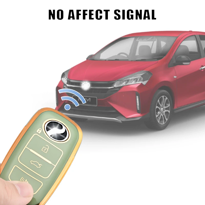 4 buttons key Fob cover for Toyota Perodua key case cover car key protection Smart Remote TPU Car Key Case Bag 8 colors