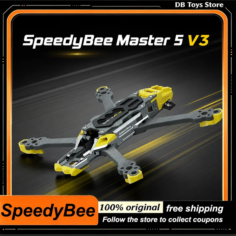 SpeedyBee Master5 V3 5 Inch Frame O4 Pro Compatible T300 Carbon Fiber CNC Plate for Bee25 Master 3X Racing Drone FPV DIY Parts