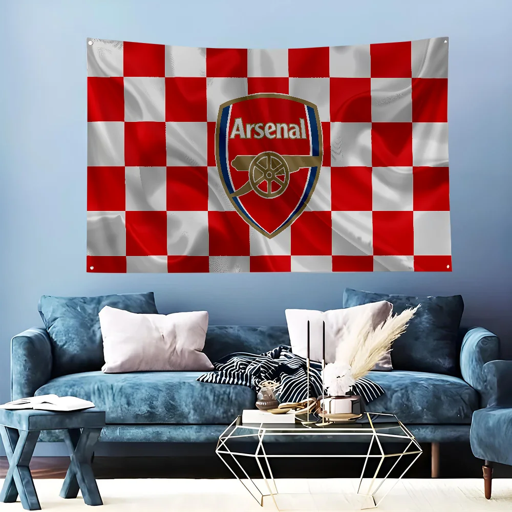 1pc-Fc A-Arsenal Flag Flags And Banners Four Hole Flag Polyester Outdoor Decor Room Aesthetic