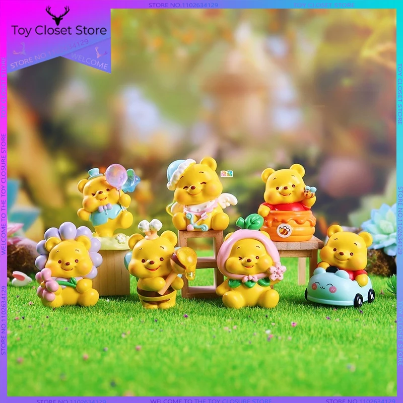 Disney Winnie the Pooh Nini secret blind box doll cute surprise box hand-made ornaments to decorate birthday gifts.