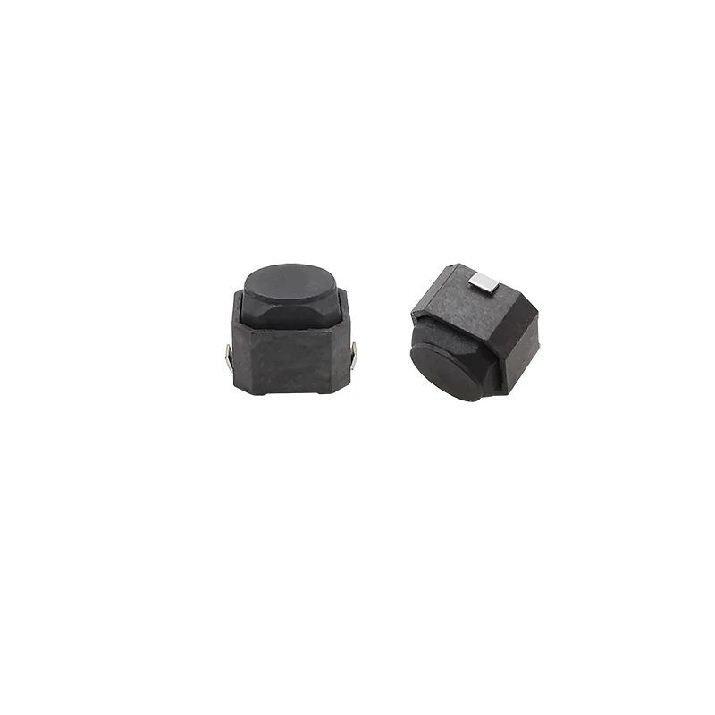 Tact Switch 6*6*5mm 6x6x5mm 2 Pin SMD Silicone Push Button Switch Tactile Touch Switches Black