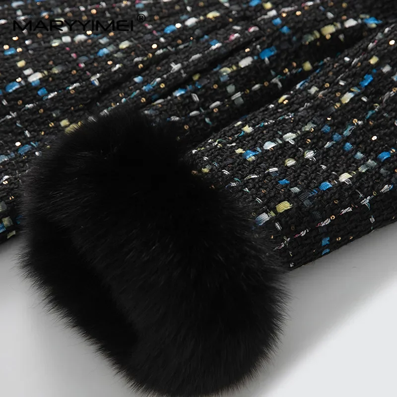 เกดิโวเอนแฟชั่นดีไซน์ผู้หญิงเสื้อโค้ททรงเอแขนยาวสตรีทแวร์ฤดูใบไม้ร่วงและฤดูหนาวเสื้อคลุม