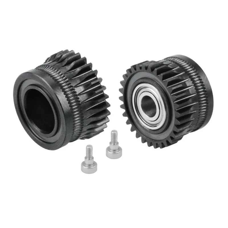 Extruder Gear All Metal Filament Gear For K1/K1C Extruder Gear Belt DLC-Plated Extrusion Extruder Wheel Replacement