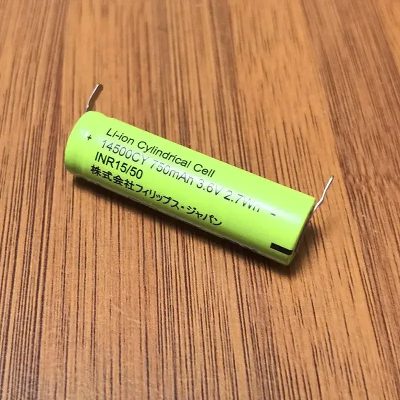 3.6V 750mAh 14500CY AA Rechargeable Lithium  Battery  with Welding Nickel for Torch Flashlight Microphone Cells ✈️🚚