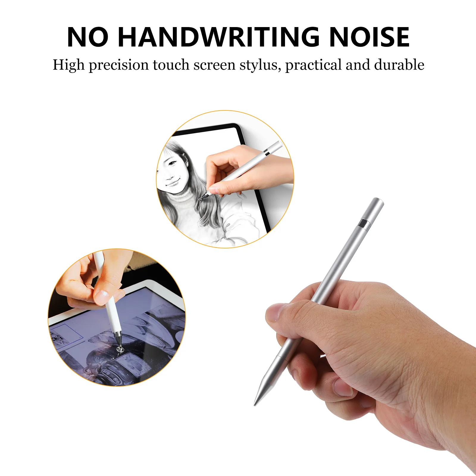 

1 pc Capacitive Stylus Pen High Precision Touch Screen Drawing Writing Tool For Anti-Scratch Smooth Nonslip Design