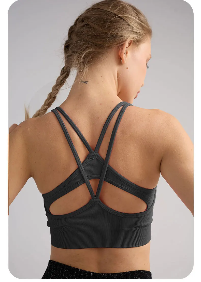 Sweaty betty yoga voltar esportes roupa interior de alta resistência feminino fitness tank top anti choque e anti flacidez apertado topo yoga pilates