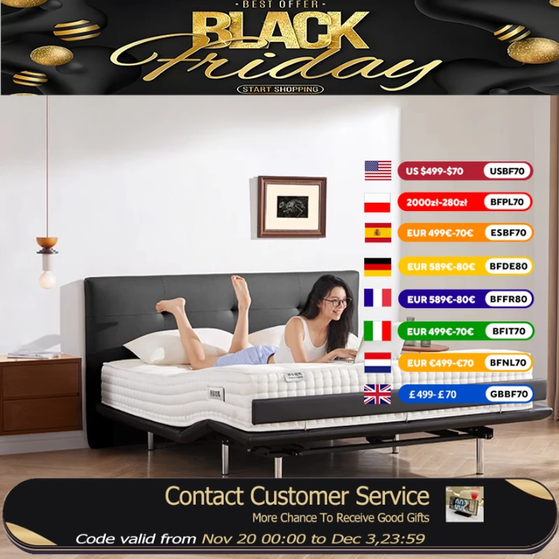 

Электрическая подъемная двуспальная кровать, современный роскошный дизайн, многофункциональная кровать-чердак для взрослых, экономия места, мебель для дома Letto Matrimoniale