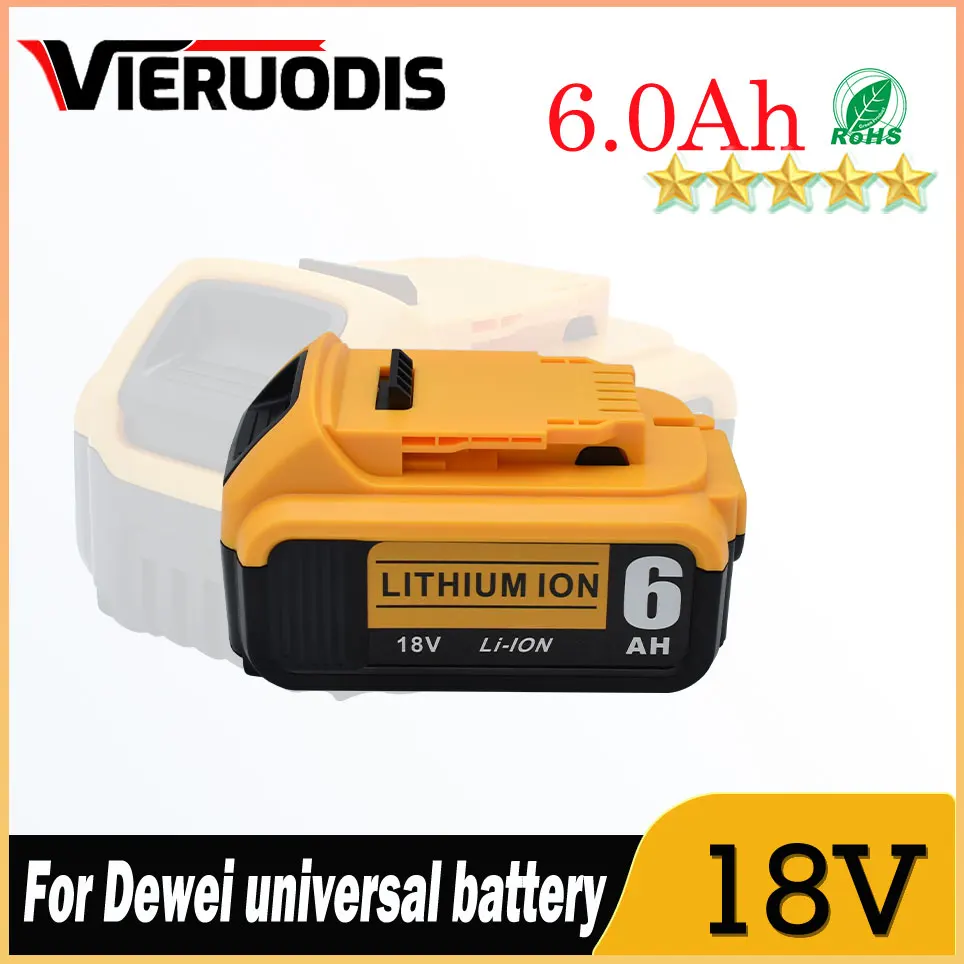 For dewalt 20V 5.0Ah battery compatible dewalt Cordless screwdriver drill Screw gun wrench impact batteries DCB203 DCB181 DCD790