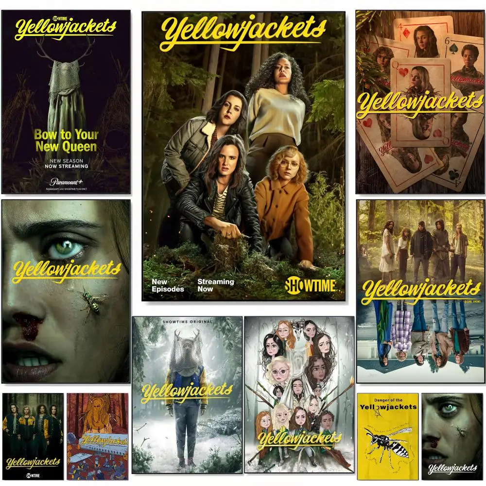 TV Show Y-Yellowjackets Painting Calligraphy Self Adhesive Art Prints for Bedroom Living Room Wall Decor Home Decoration Gift