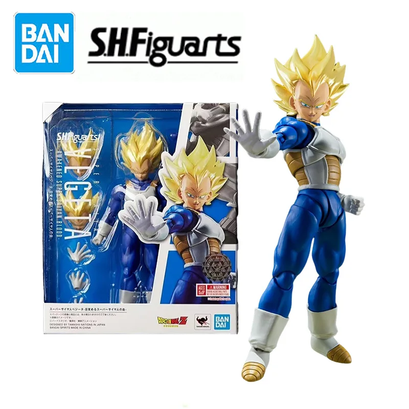 

In Stock Bandai S.H.Figuarts SHF Dragon Ball Z Super Saiyan 2 Awakening Vegeta Model Kit Anime Action Fighter Finished Model