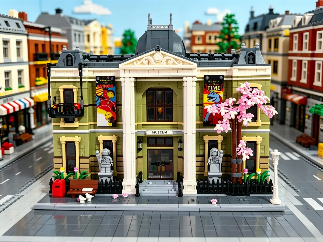 Museum Street View Model, Home Decor Ornament, Holiday Gift
