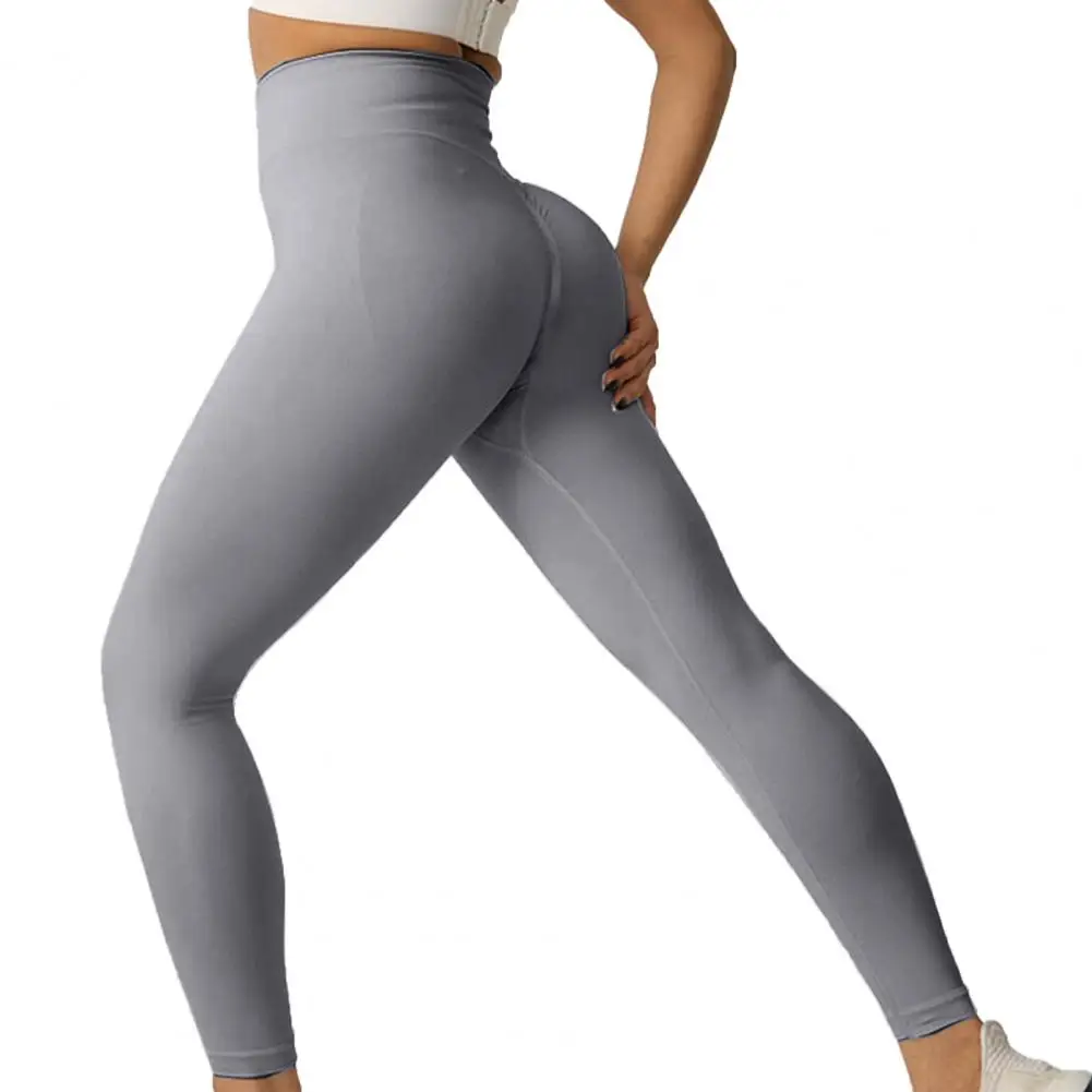 High Taille Yoga Hose nahtlose Leggings solide Scrunch Butt Lifting Beute Sportswear Gym eng Push-up Frauen Leggings für Fitness