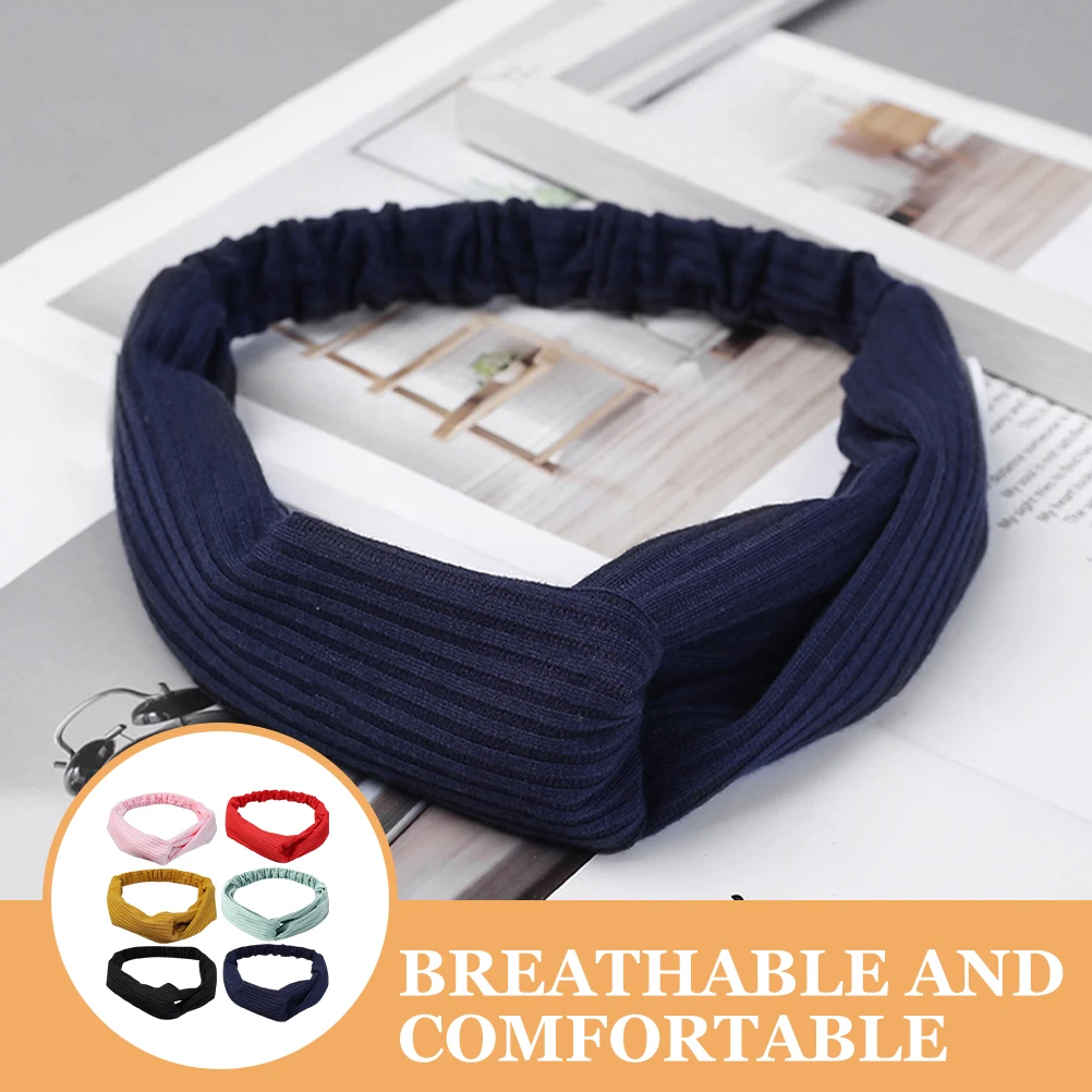 

6 Pcs Headbands Sweat Absorbing Elastic Running Headband Sports Gym Women Running Fitness Fashionable Hair Accessories
