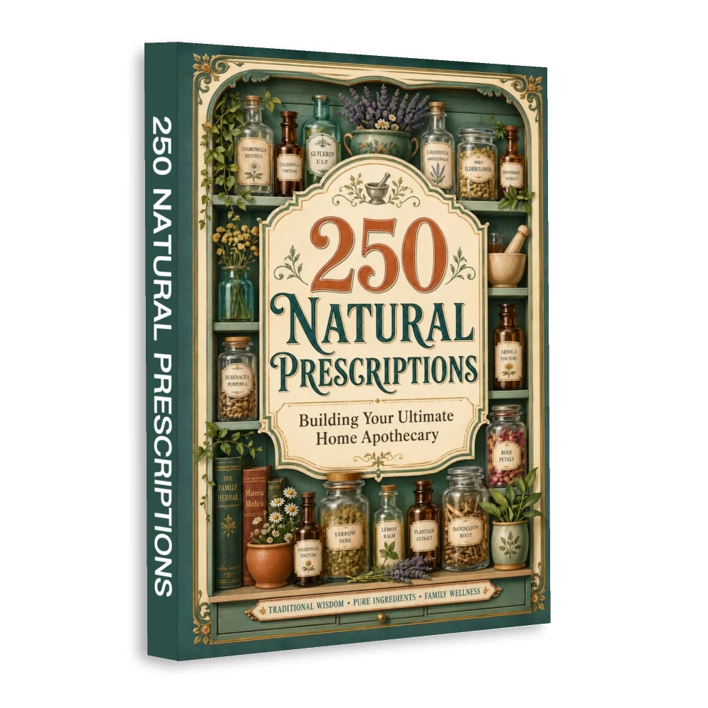 250 Natural Prescriptions - Ultimate Home Apothecary Guide with Herbal Remedies, Traditional Wellness Recipes