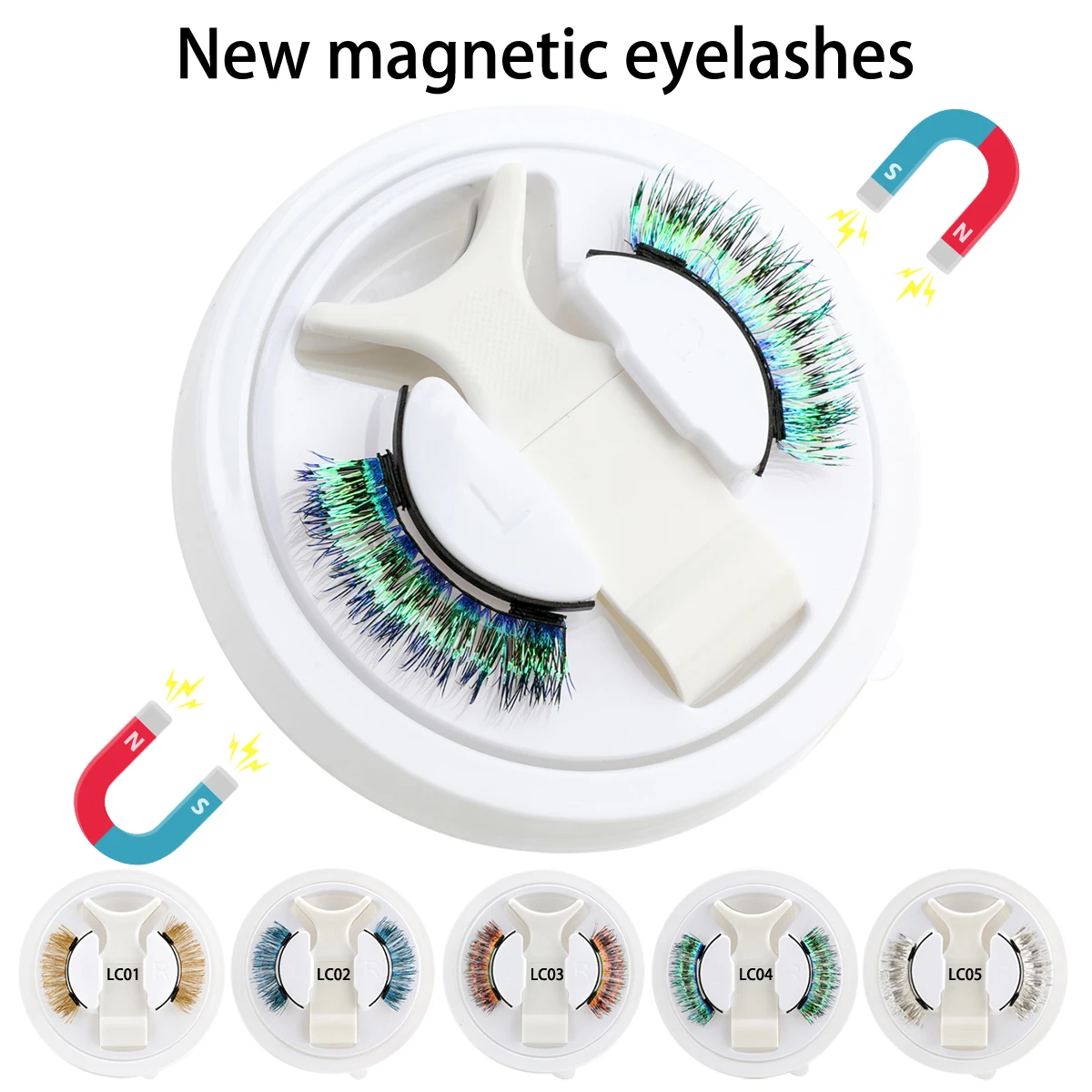 1 زوج التدرج الرموش المغناطيسية مجموعة قابلة لإعادة الاستخدام رمش تمديد أدوات الطبيعية بكرة الشعر الرموش الصناعية اليدوية تأثيري جلدة