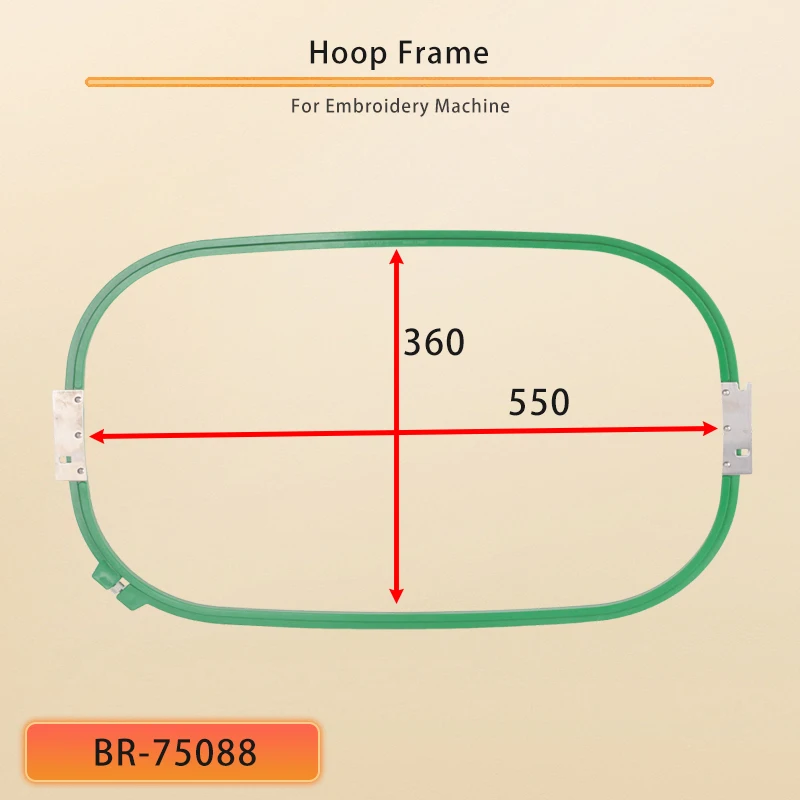 Juego de Bastidores Rectangulares para Bordado de 550 mm × 360 mm, Bastidores de Plástico para Punto de Cruz, Accesorios para Máquinas de Coser