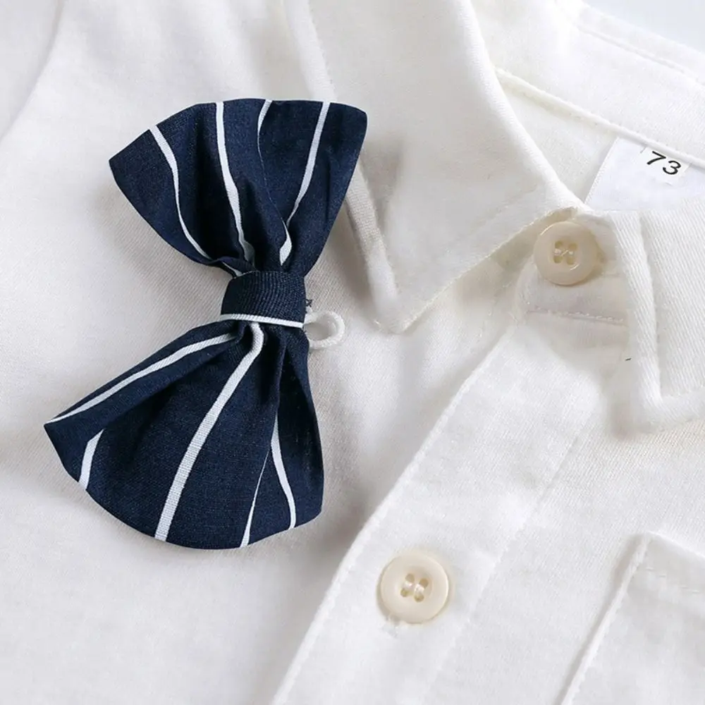 100% Cotton Baby Onesie Detachable Bow Tie Long Sleeve Short-sleeved Romper Triangle Bodysuit Gentleman Tie Baby Boy Clothes