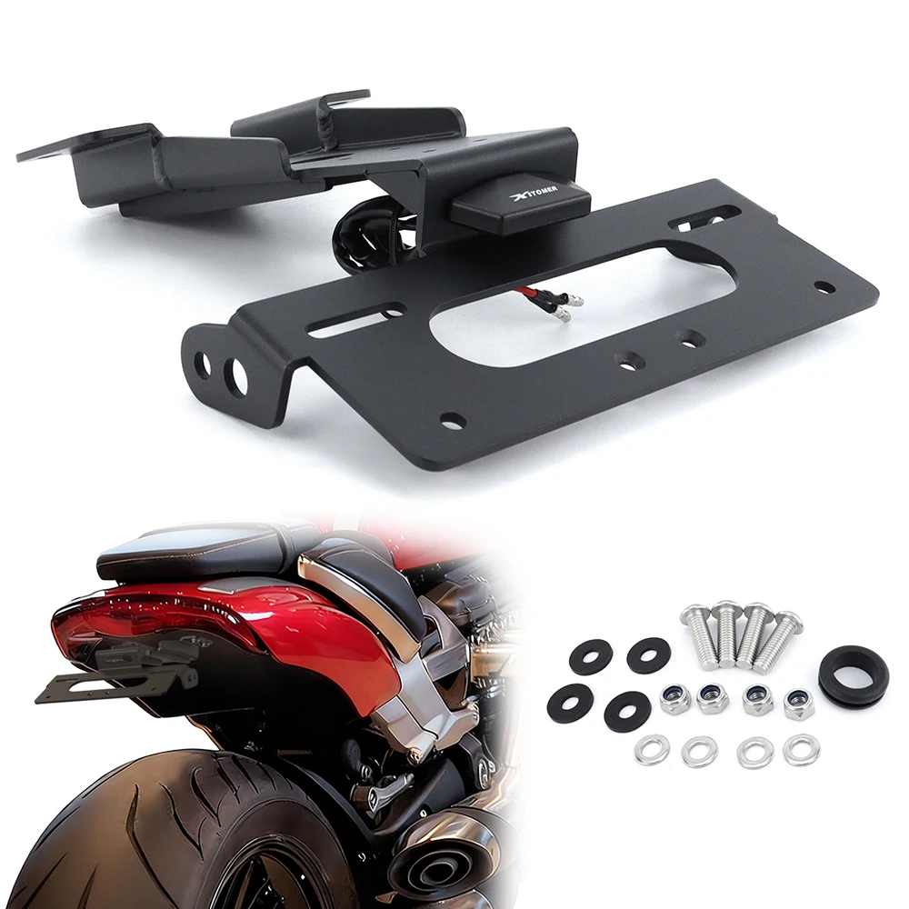 

Fit For Triumph Rocket 3 R / GT 2020 2021 2022 2023 2024 2025 Motorcycle Rear Tail Tidy License Plate Holder Bracket Aluminum