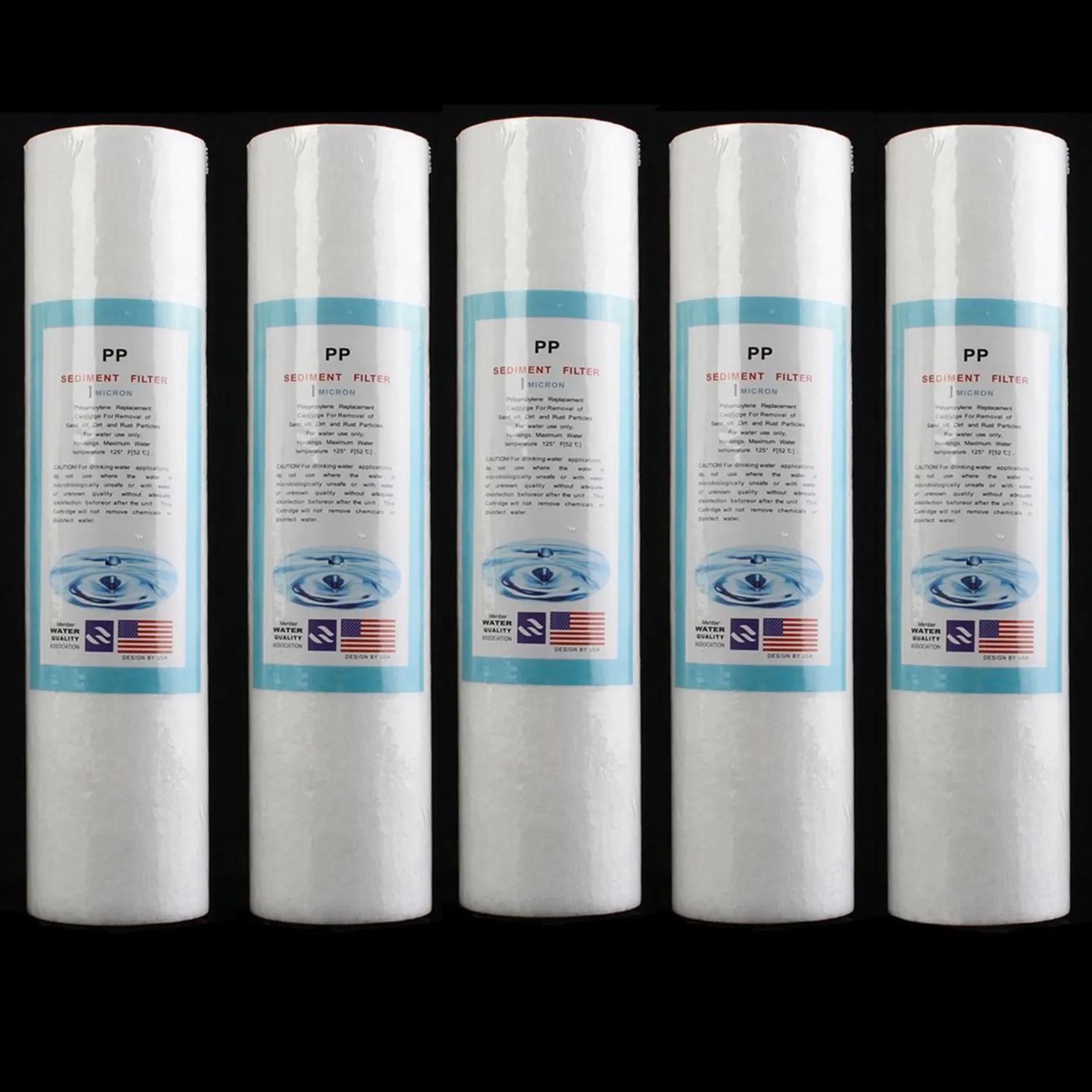 A76G-10Pcs Replacement Water Sediment Filters (5 Micrometer) 2.5 Inch X 10 Inch Cartridges