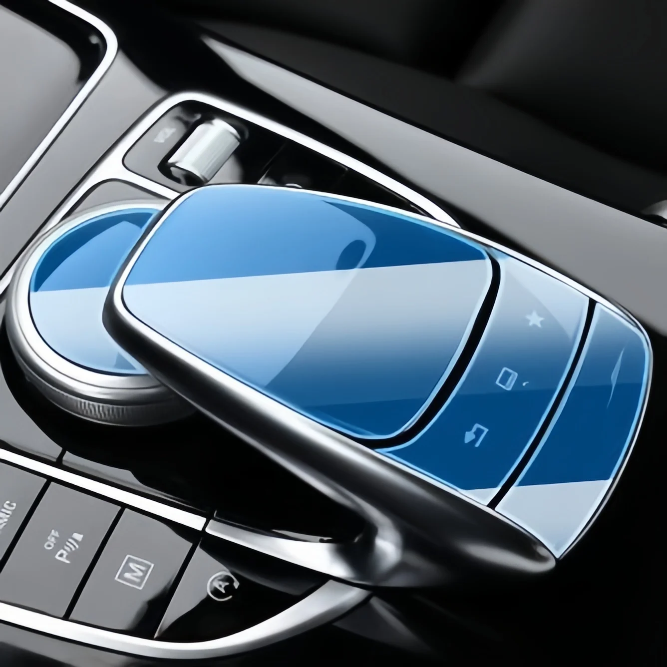 

Center Console Handwriting Mouse Protective Film 1 Set For Mercedes Benz W205 W213 GLC C E Class 2015- Car Stickers