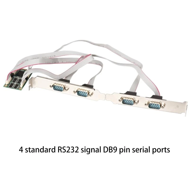 F3KE PCI-E MINI CARD ถึง RS232 4 พอร์ตอนุกรมการ์ดขยาย XR17V354 เกรดย่อย