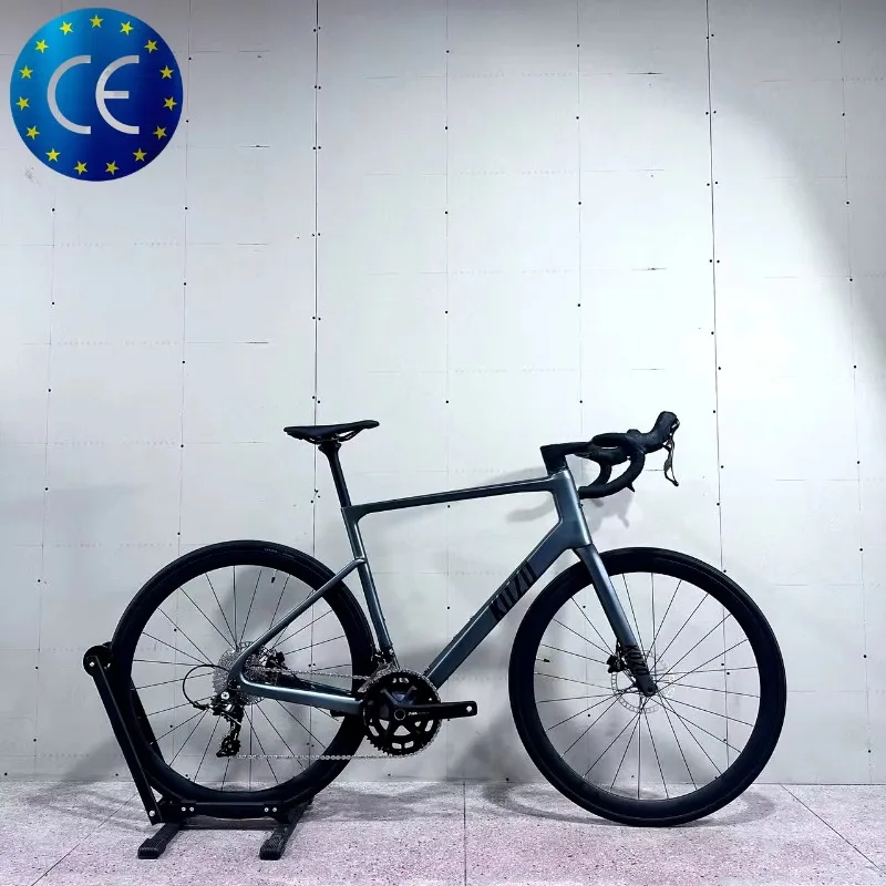 61cm Full Carbon Road Bike 24 Speed Carbon Wheels Integrated Handlebar Disc Brake 386BB Racing Bicycle Men Women Adult Racing